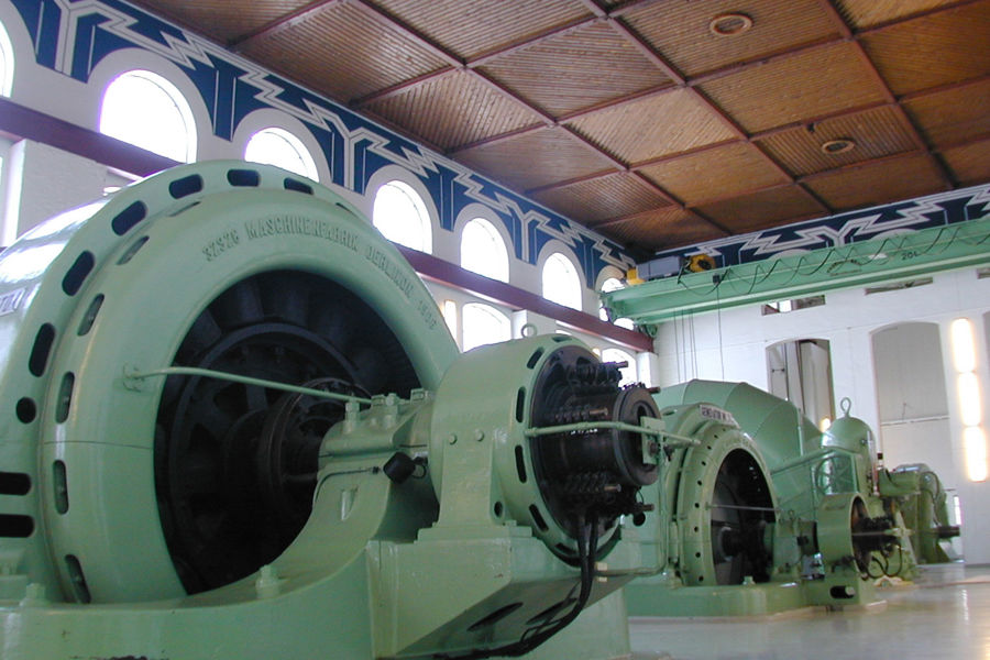 Machine room at Øvre Leirfoss