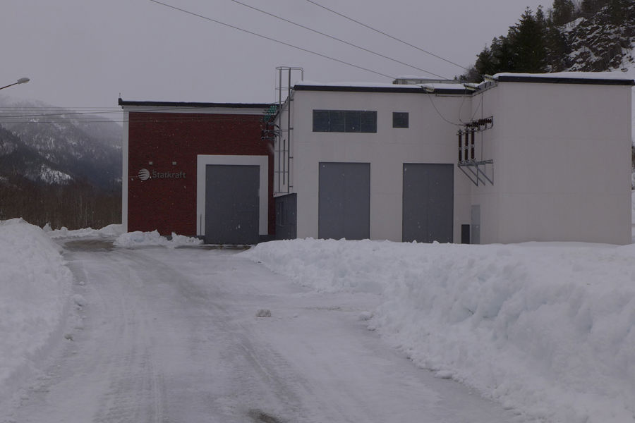 In front of Svorka power plant in the Surna Valley.